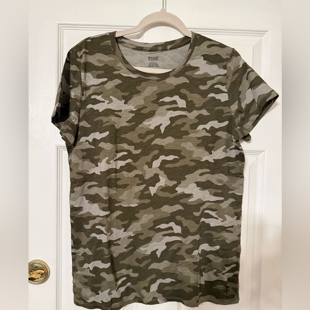 Victoria's Secret Pink Camouflage Tee